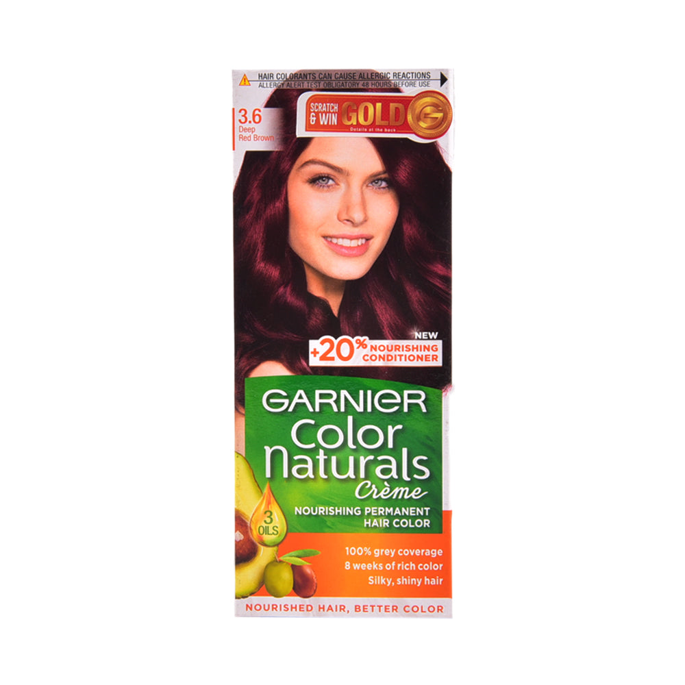 GARNIER COLOR NATURALS DEEP RED BROWN 3.6 PC