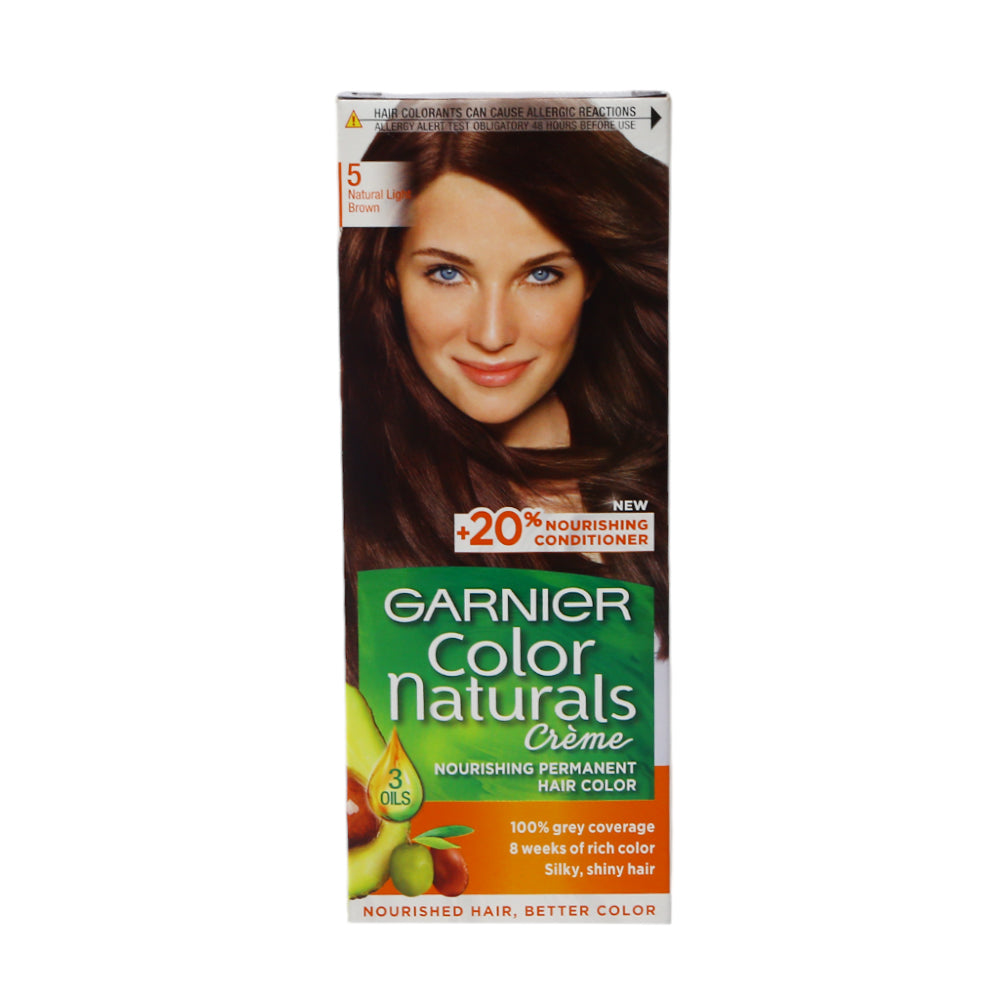 GARNIER COLOR NATURALS CREME LIGHT BROWN 5 PC