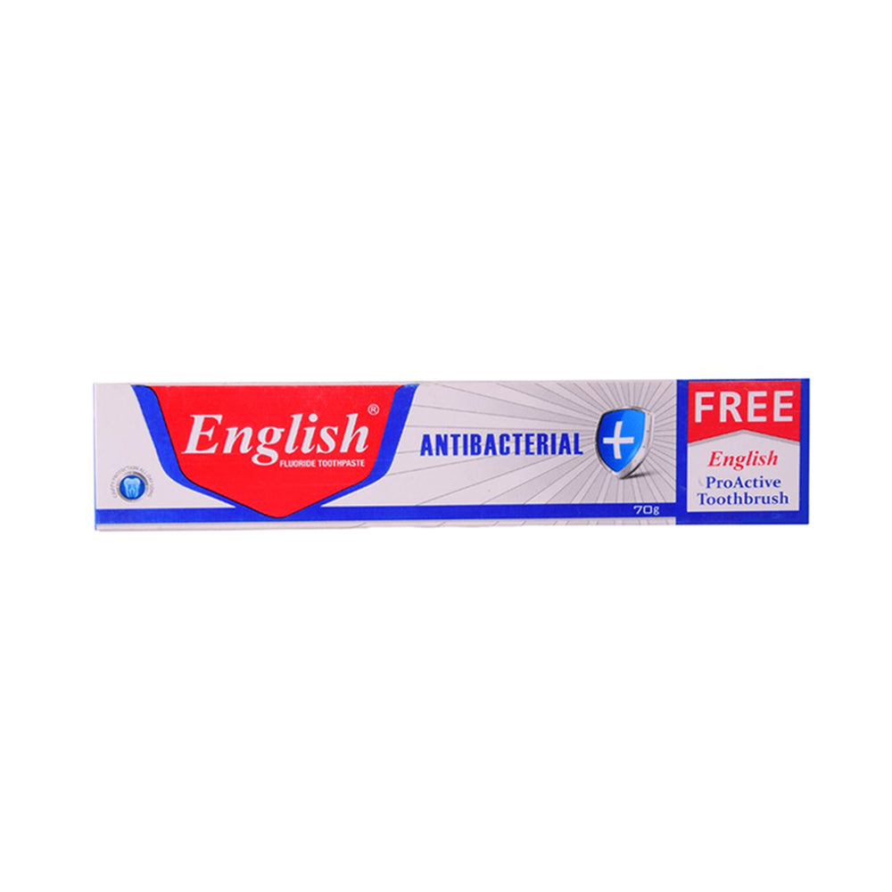ENGLISH TOOTH PASTE ANTIBACTERIAL BRUSH PACK 70 GM
