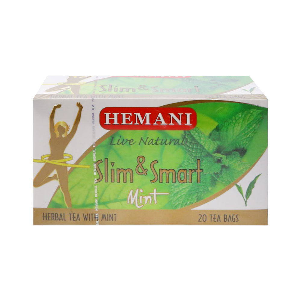 HEMANI HERBAL TEA WITH MINT SLIM & SMART 20 BAGS 40 GM
