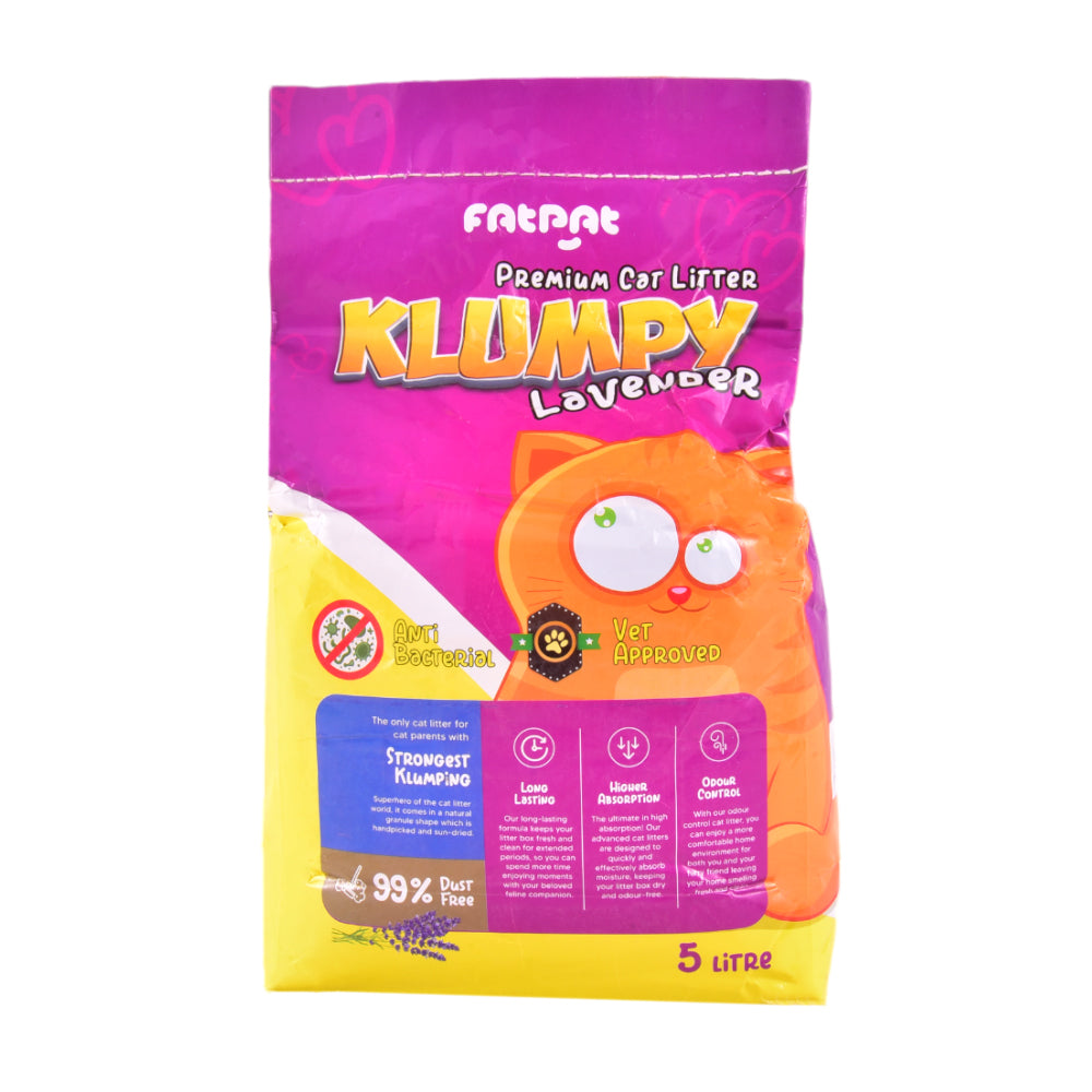 KLUMPY CAT LITTER SUPER LAVENDER 5 LTR