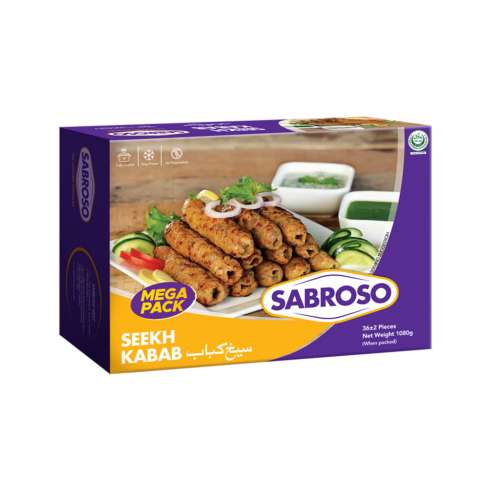 SABROSO SEEKH KABAB MEGA PACK 1080GM