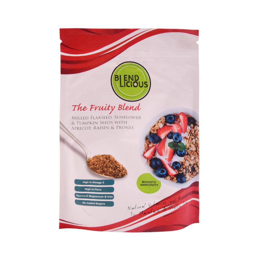 BLENDLICIOUS MILLED FLAXEED APRICOT RAISIN & PRUNES 250 GM