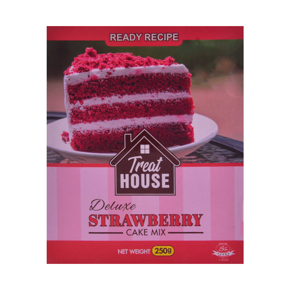 TREAT HOUSE DELUXE CAKE MIX STRAWBERRY 250 GM