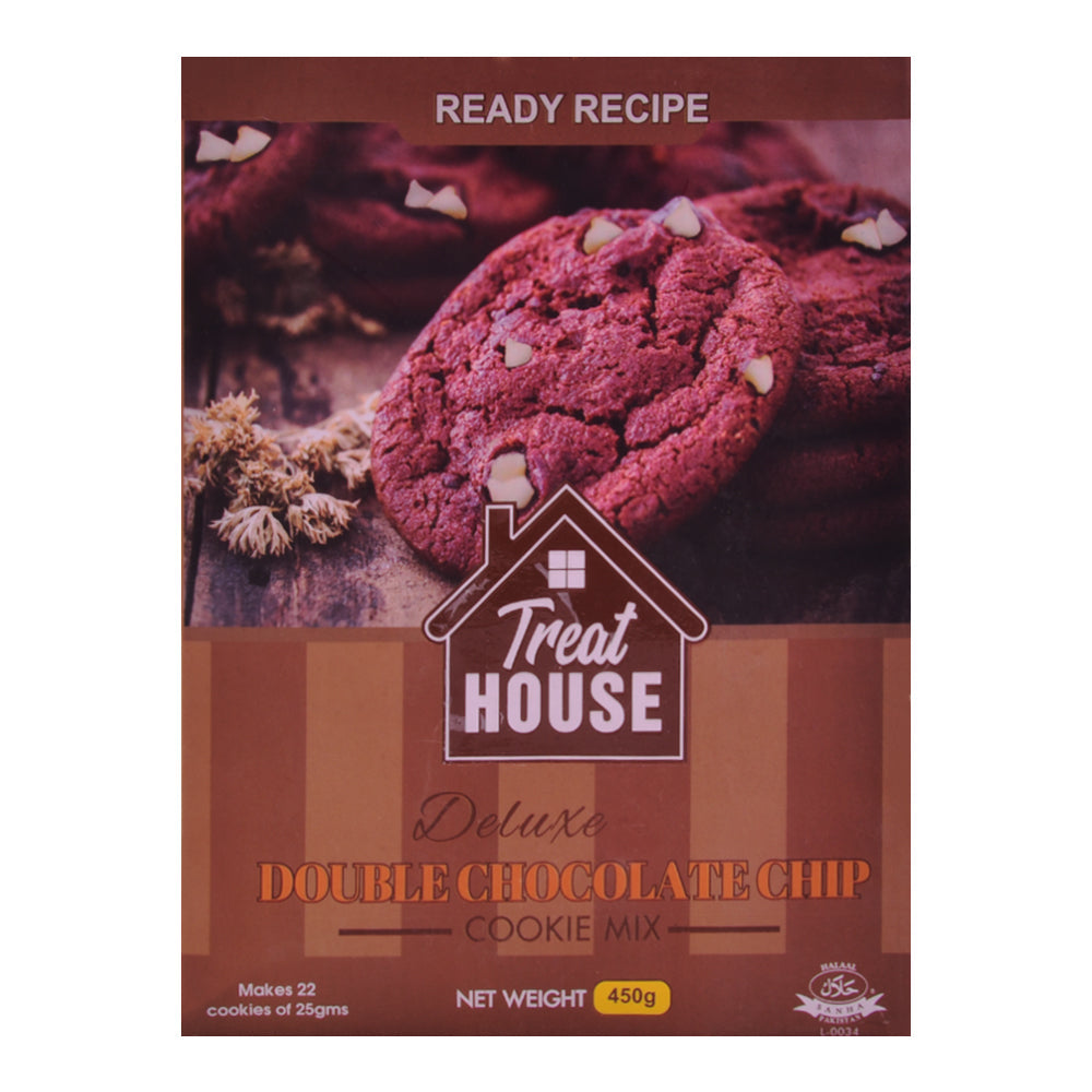 TREAT HOUSE DOUBLE CHOCOLATE CHIP COOKIES 450 GM