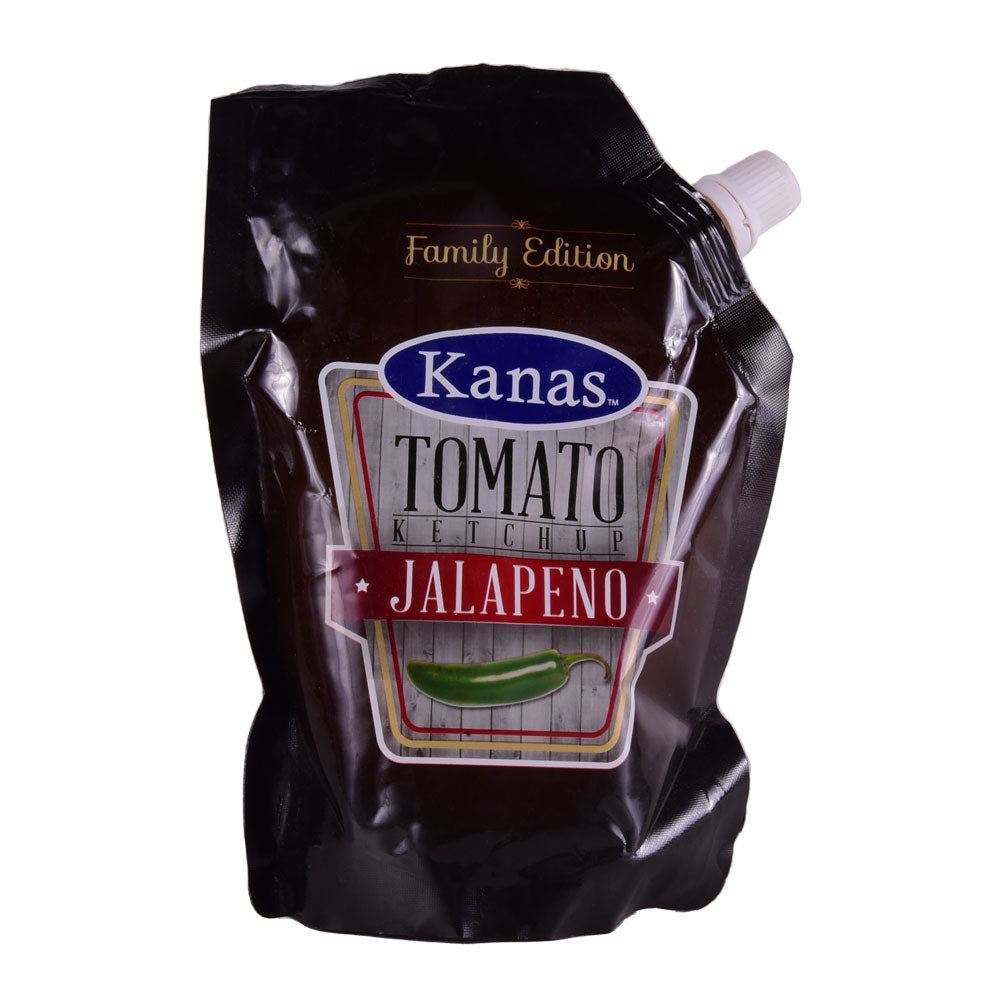 KANAS TOMATO KETCHUP JALAPENO POUCH 400 GM