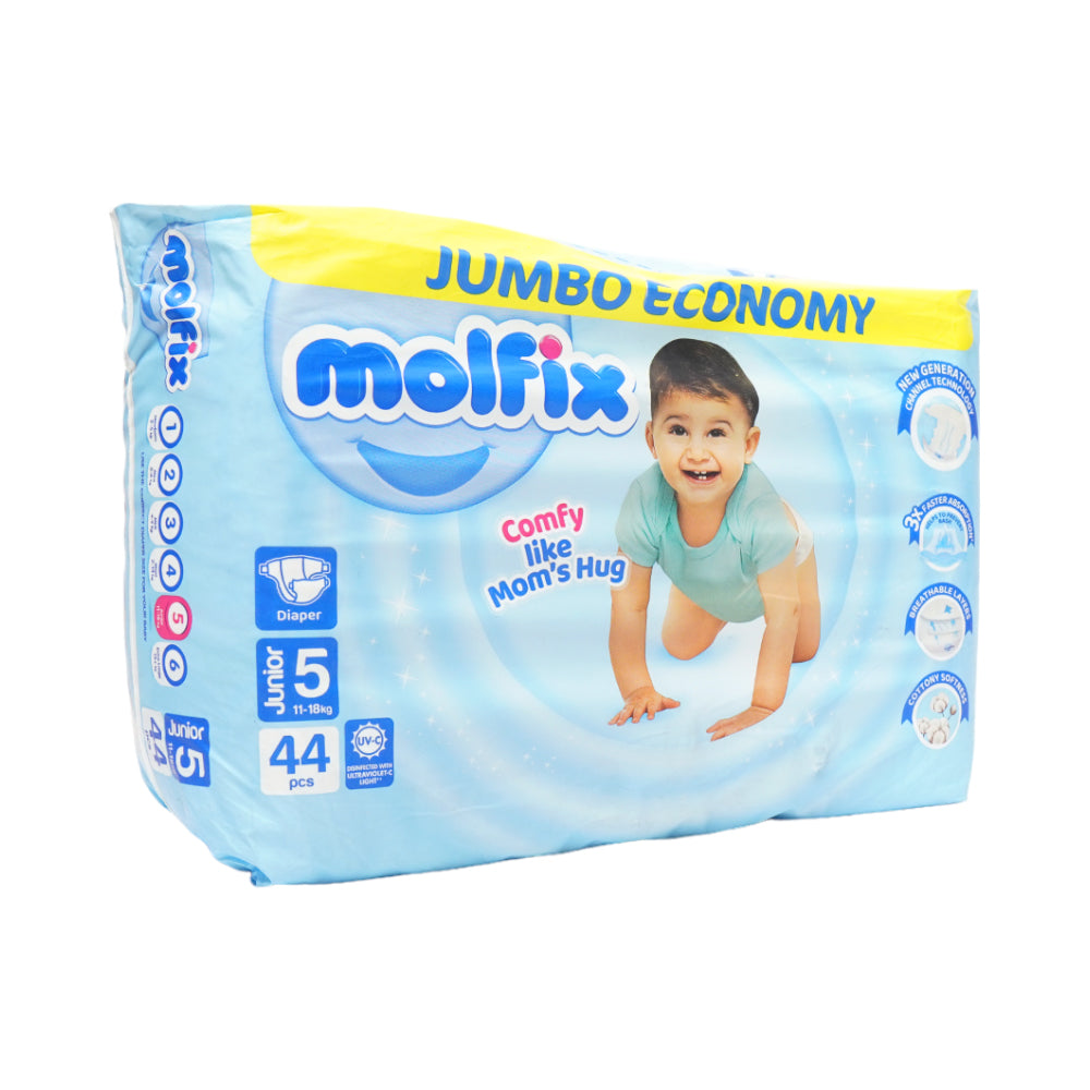 MOLFIX DIAPERS JUNIOR NO5 11-18KG 44 PCS