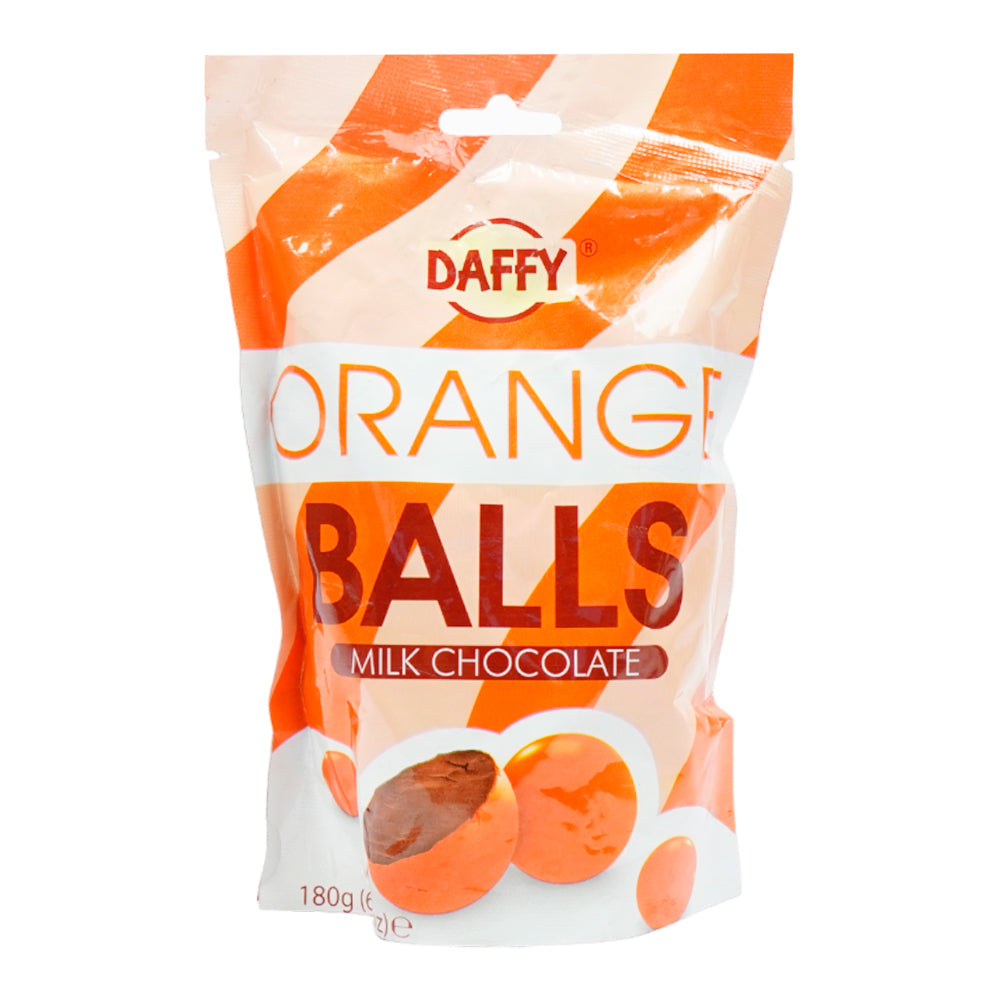 DAFFY ORANGE CHOCOLATE MILK BALLS 180GM