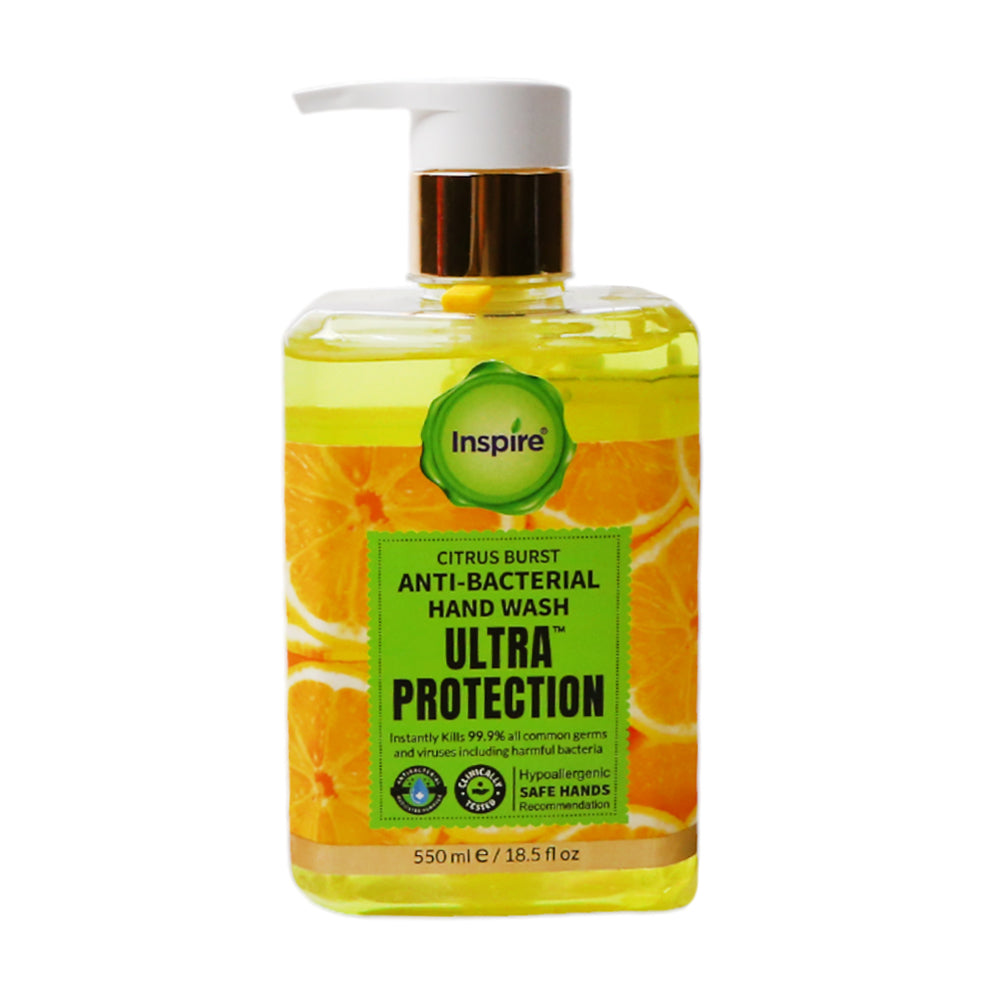 INSPIRE HAND WASH ULTRA PROTECTION CITRUS BURST 550 ML