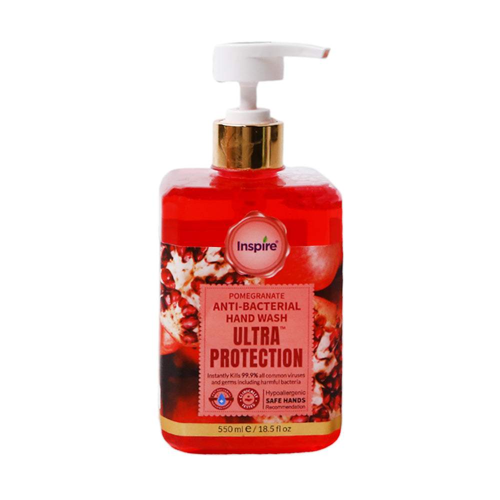 INSPIRE HAND WASH ULTRA PROTECTION POMEGRANATE 550 ML