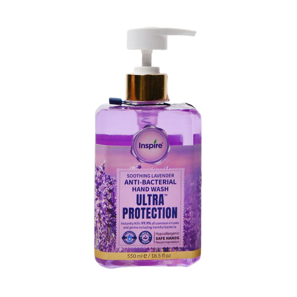 INSPIRE HAND WASH ULTRA PROTECTION SOOTHING LAVENDER 550 ML