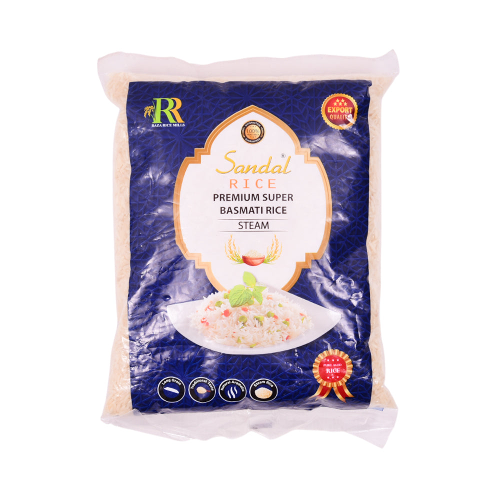 SANDAL PREMIUM SUPER BASMATI RICE STEAM 1 KG