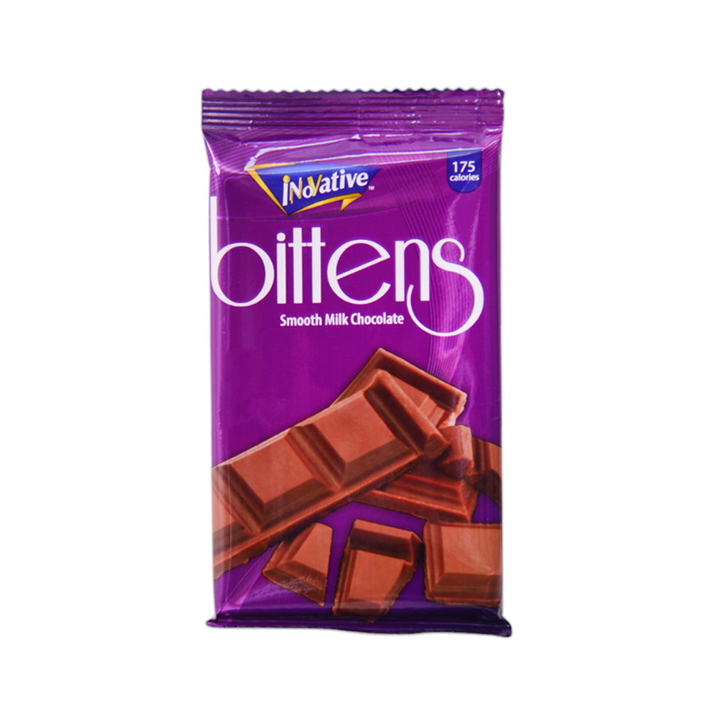 INNOVATIVE BITTENS SMOOTH MILK CHOCOLATE 35GM