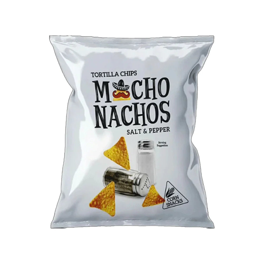 MACHOS TORTILLA CHIPS SALT & PEPPER 40GM
