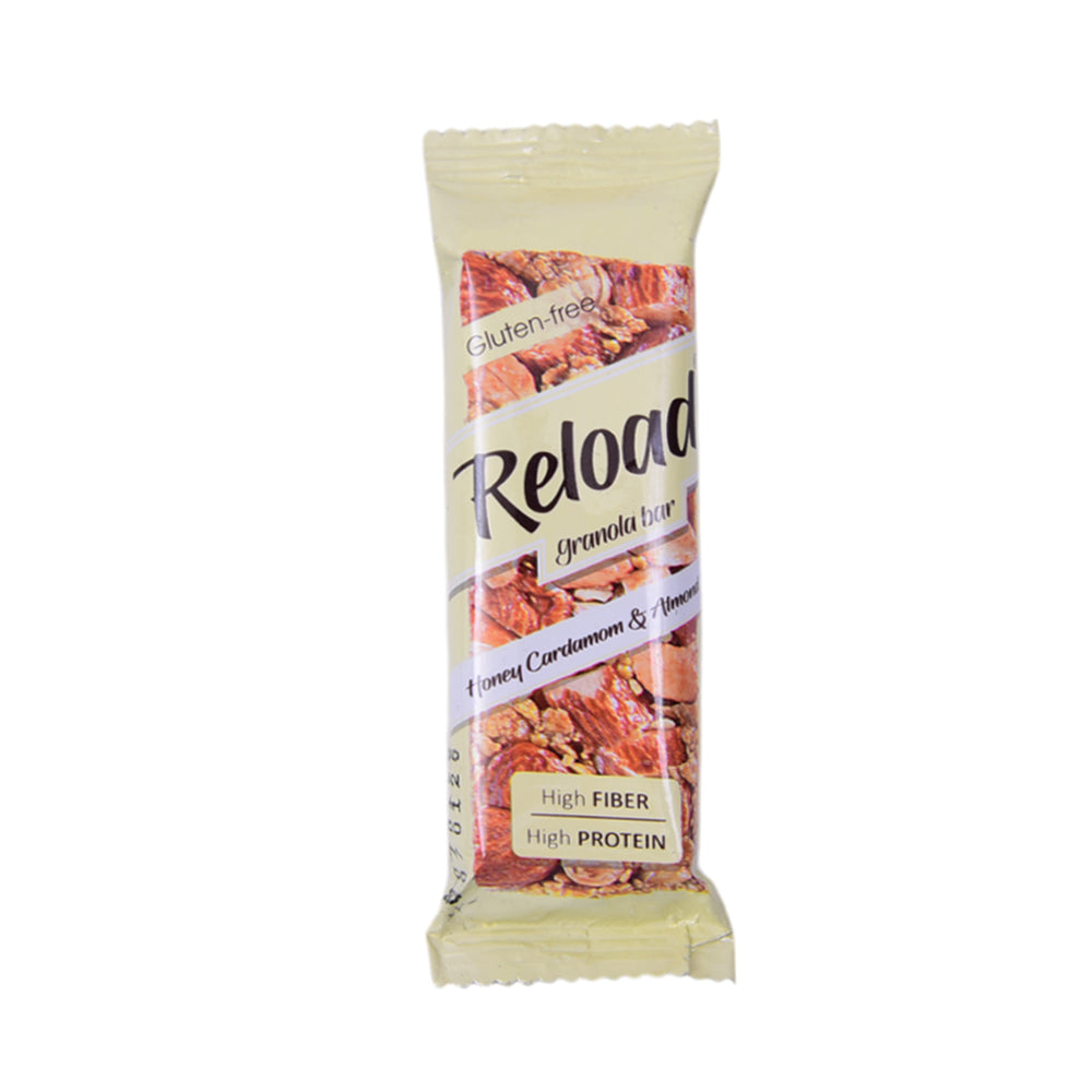 RELOAD HONEY CARDAMOM & ALMOND GRANOLA BAR 40 GM
