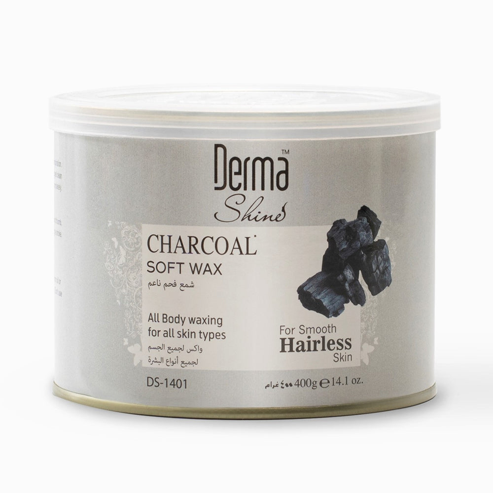 DERMA SHINE CHARCOAL SOFT WAX 400GM