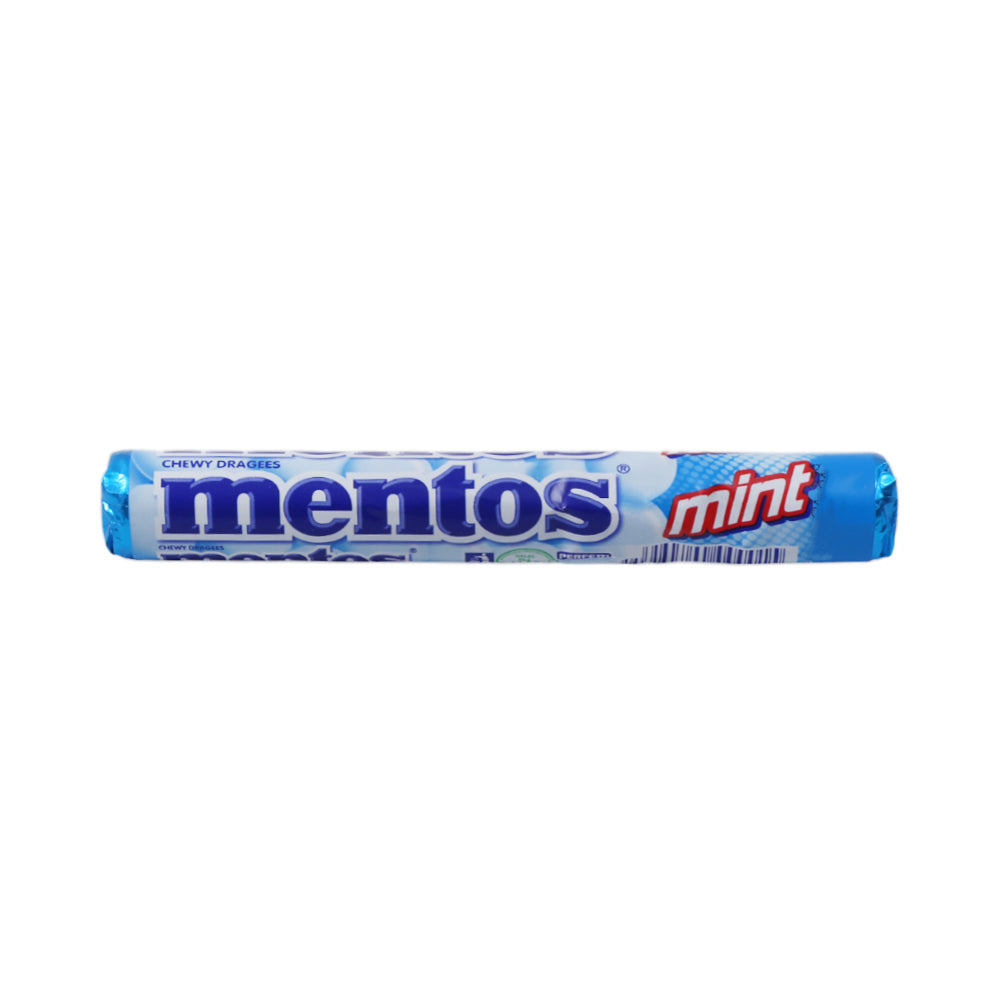 MENTOS CHEWY DRAGEES MINT 37.5 GM