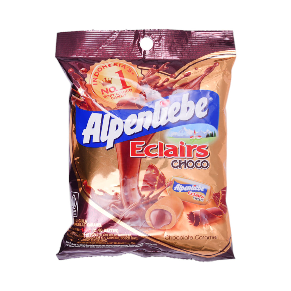 ALPENLIEBE CANDY ECLAIRS CHOCOLATE CARAMEL 144 GM