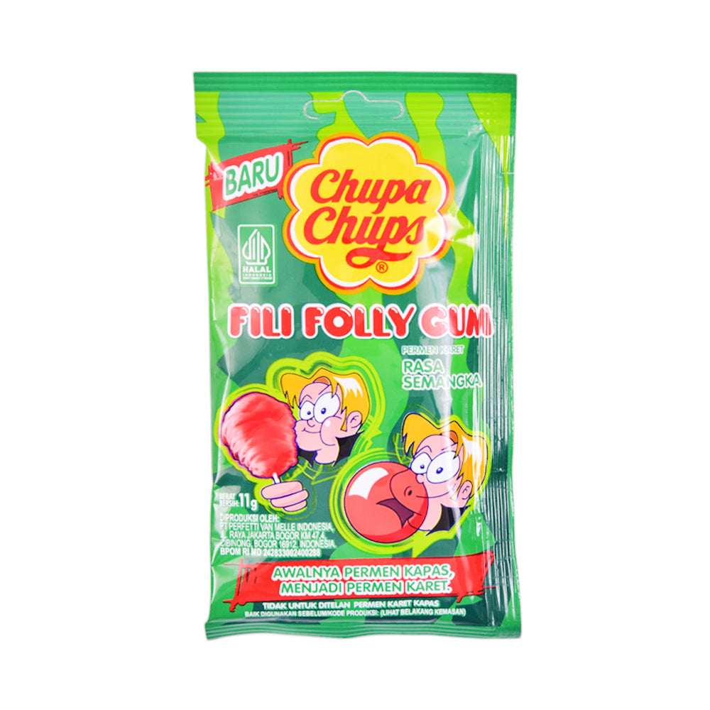 CHUPA CHUP FILLY FOLLY GUM WATERMELON 11 GM