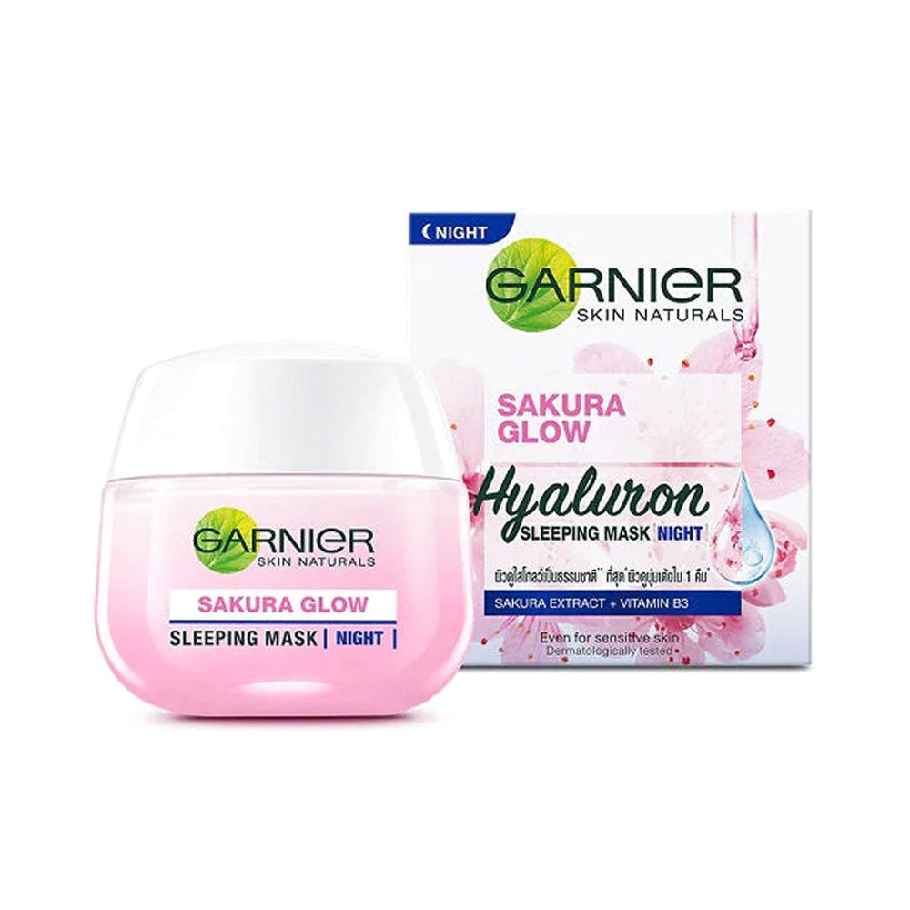 GARNIER SAKURA GLOW SLEEPING MASK NIGHT CREAM 50ML