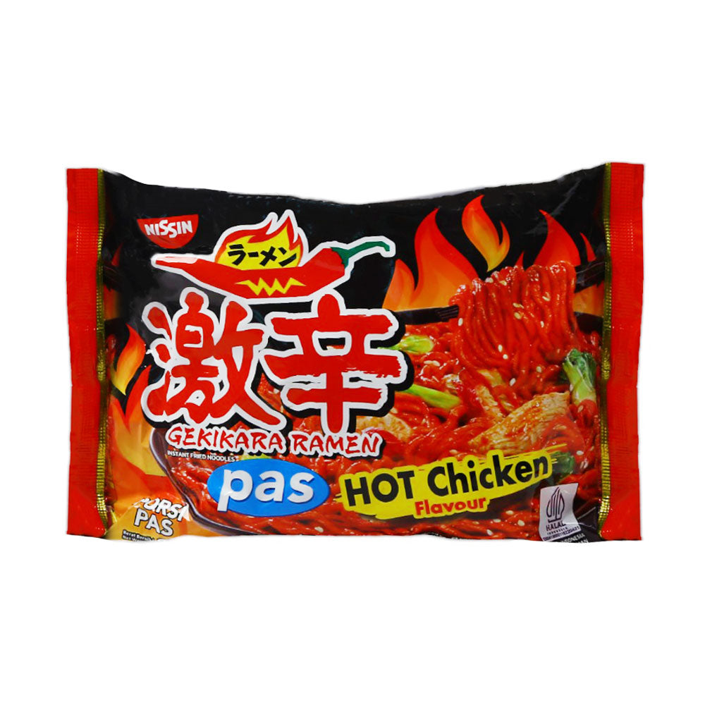 NISSIN GEKIKARA RAMEN HOT CHICKEN PORSI PAS 80 GM