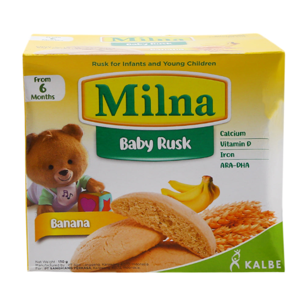 MILNA CEREAL BABY RUSH BANANA 6 MONTH 130 GM