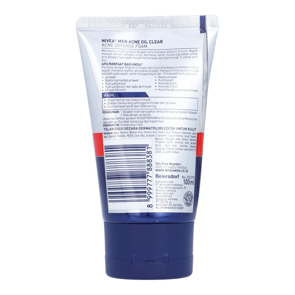 NIVEA MEN FACIAL FOAM BRIGHTENING ACNE CONTROL 100 ML