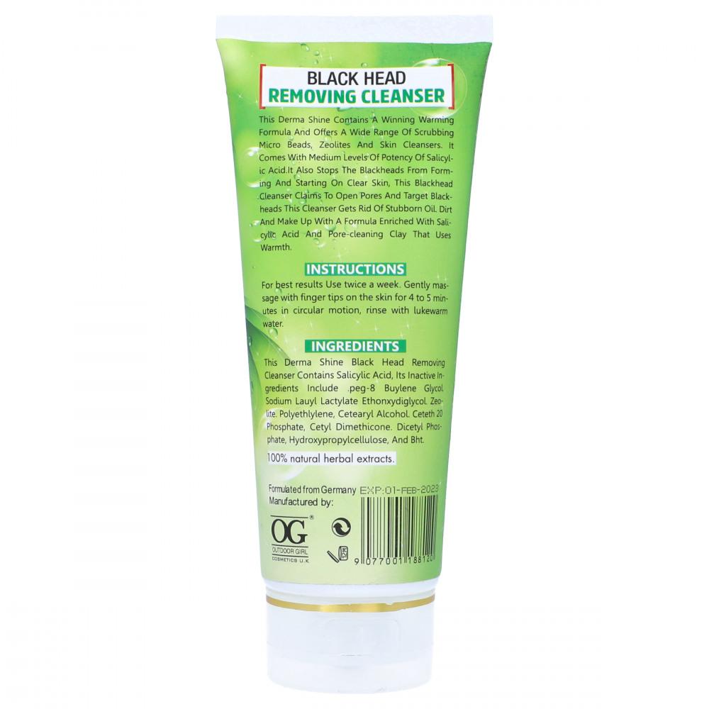 DERMA SHINE BLACK HEAD REMOVING CLEANSER 200 ML PC