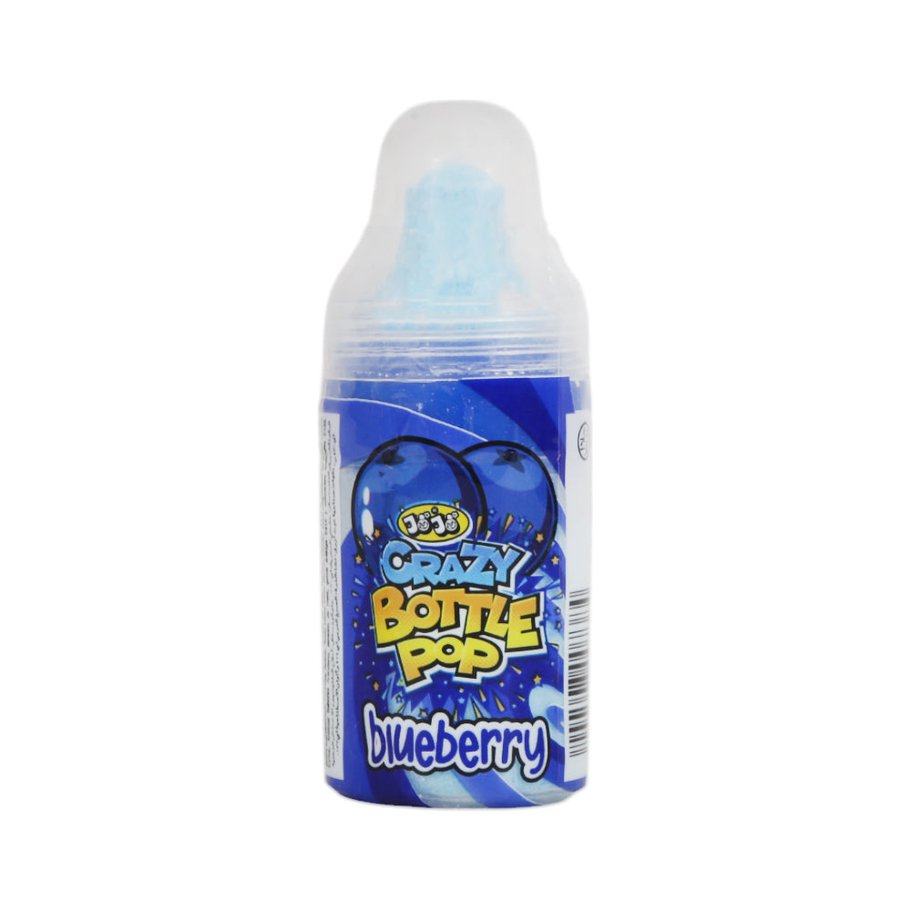 JOJO CRAZY BOTTLE BLUEBERRY LOLLIPOP 24 GM
