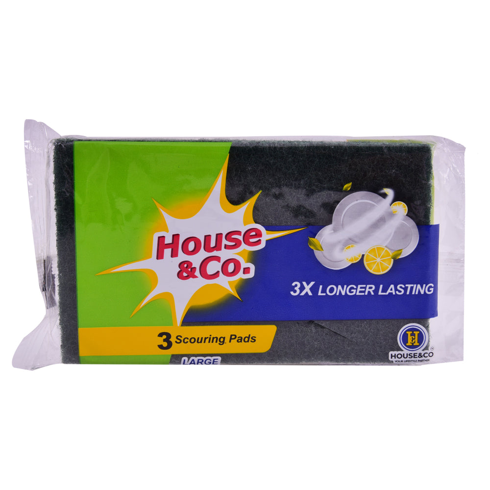 HOUSE&CO. SCOURING PAD LARGE 3IN1