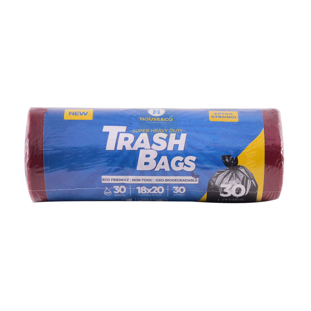 HOUSE&CO TRASH BAG (RED) MINI 18X20 30PCS