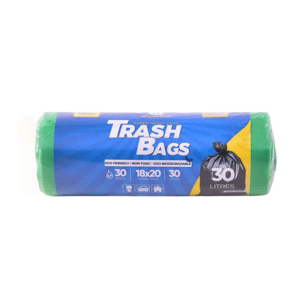 HOUSE&CO TRASH BAG (GRN) MINI 18X20 30PCS