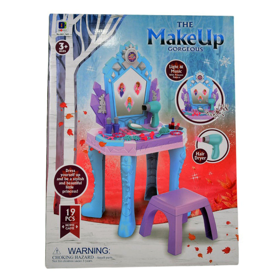 661-143 THE MAKE UP GORGEOUS DRESSING TABLE FROZEN