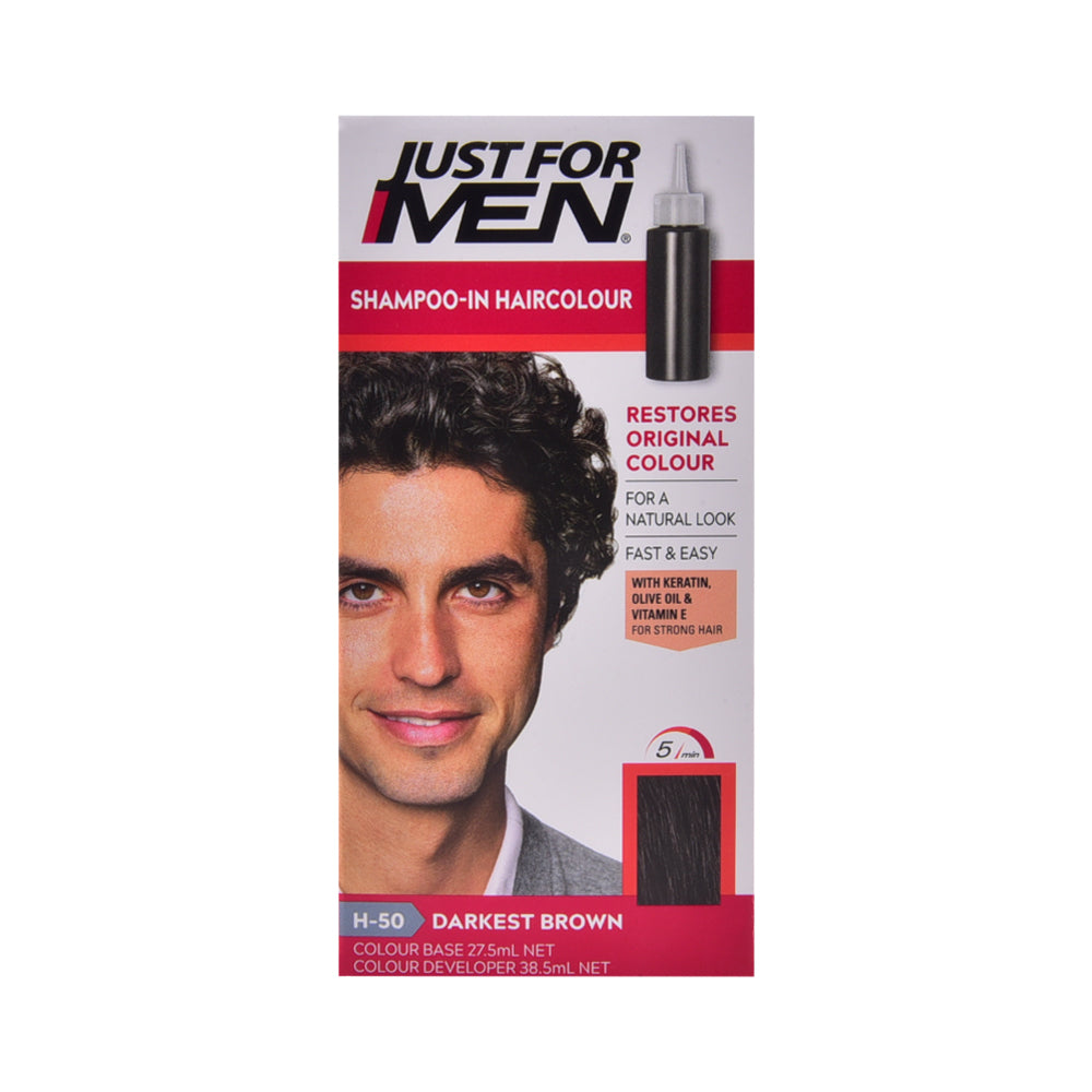 JUST FOR MEN HAIR COLOR DARK BROWN H50