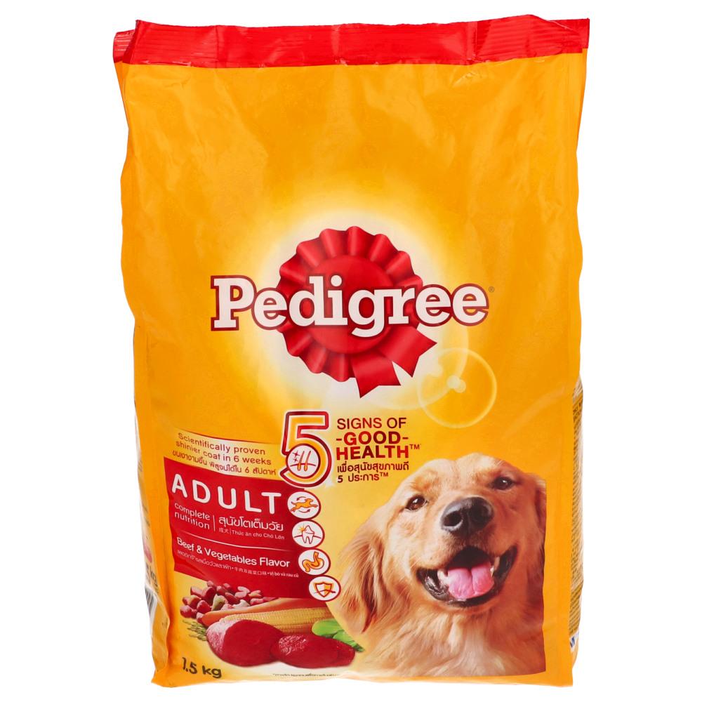 PEDIGREE DOG FOOD ADULT BEEF & VEGETABLE 1.5 KG