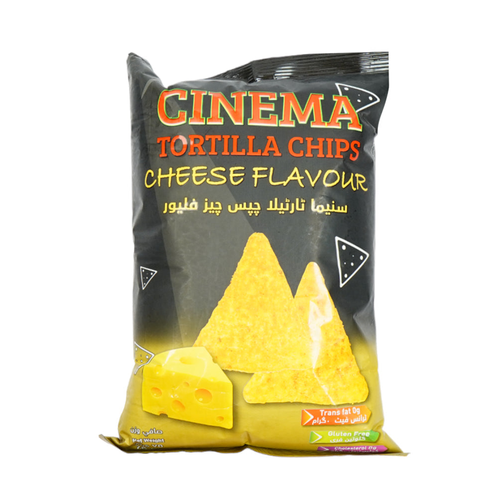 CINEMA TORTILLAS CHESSE CHIPS 75GM