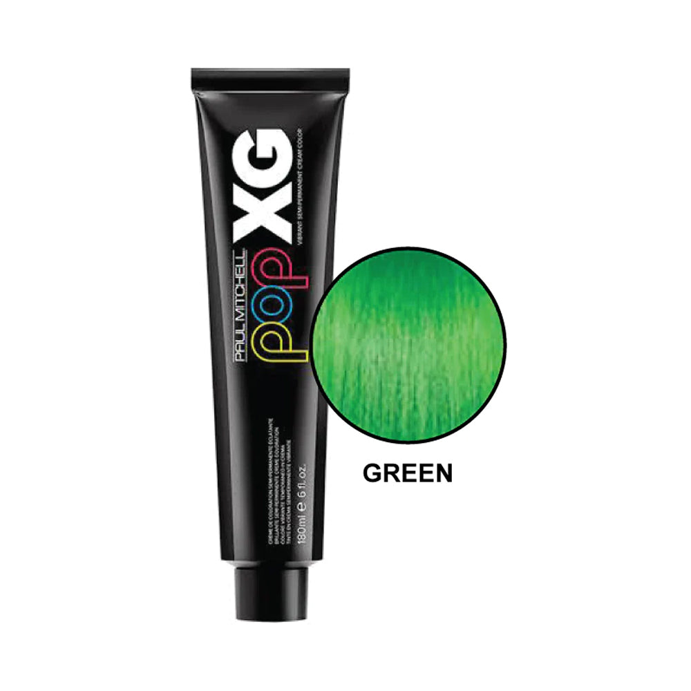 PM POP XG SEMI PERMANENT CREAM COLOR GREEN 180ML