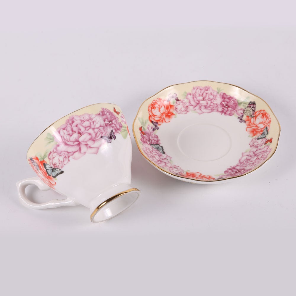 CUP & SAUCER SET ROYAL BISTRO 12PC 12-BJ-807 BASIC