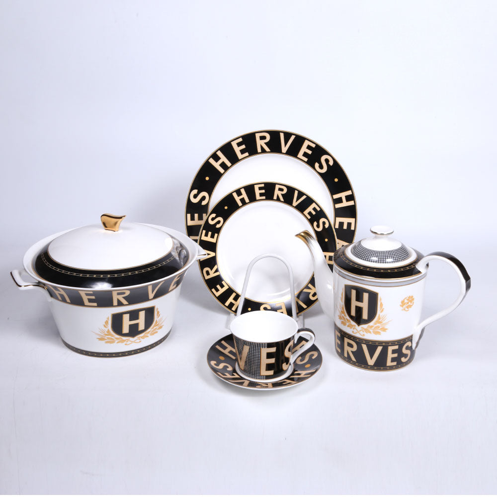 DINNER SET 61PC ROYAL BISTRO 61-677BB BASIC