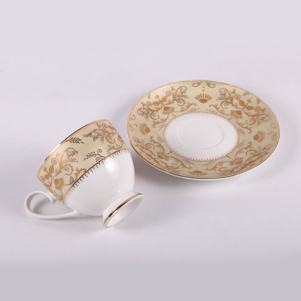 CUP & SAUCER SET ROYAL BISTRO 12PC 12-SO1-692Y BASIC