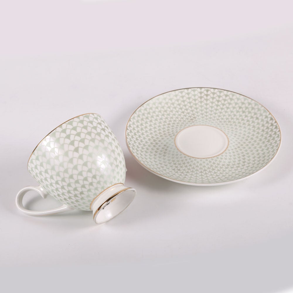 CUP & SAUCER SET ROYAL BISTRO 12PC 12-SO1-901G