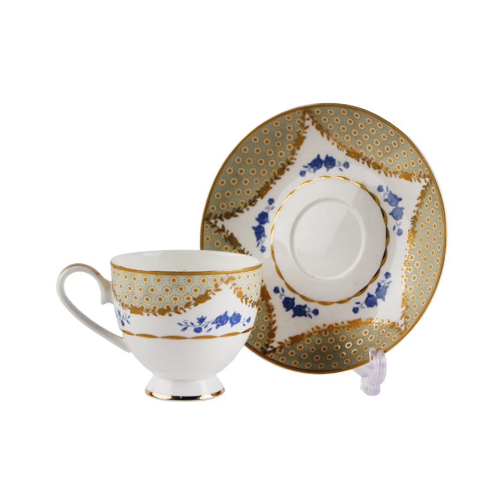 CUP & SAUCER SET ROYAL BISTRO 12PC 12-SO1-901G BASIC