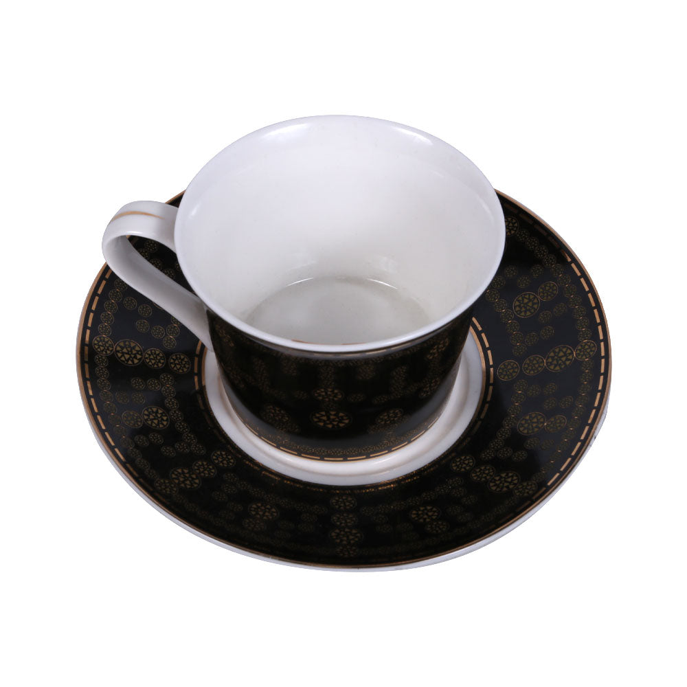 CUP & SAUCER SET ROYAL BISTRO 12PC 12-HH-915B BASIC