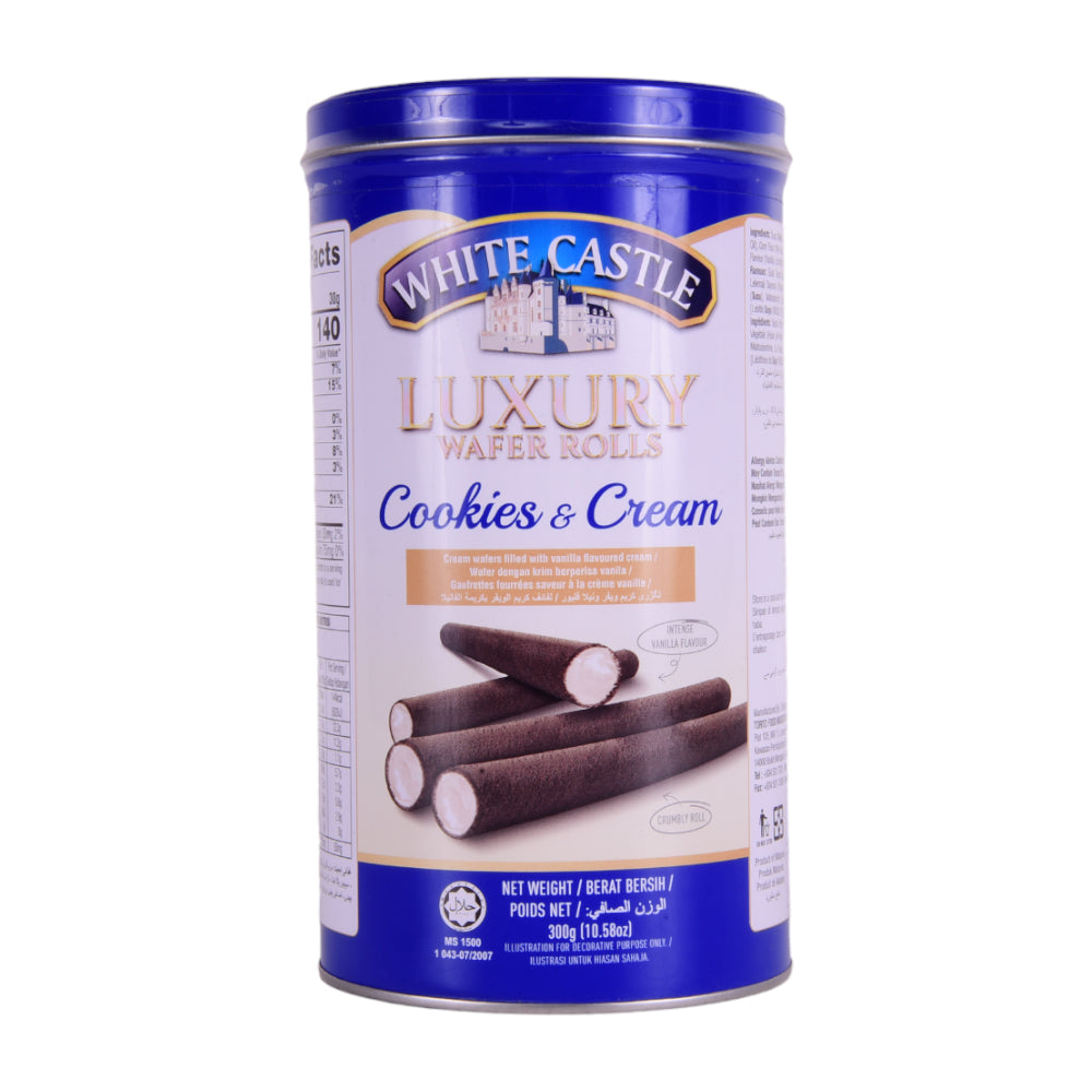 WHITE CASTLE WAFERS COOKIES AND CREAM 300 GM