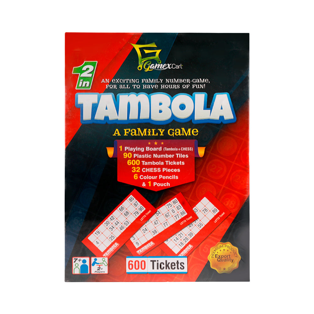 7111 GAMEXCART TAMBOLA BOARD GAME 2IN1