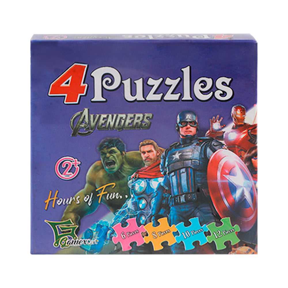 8532 GAMEXCART 4 PUZZLE AVENGERS