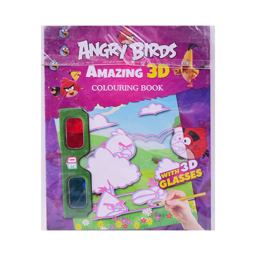 6931 ANGRY BIRD 3D COLORING BOOK A.M
