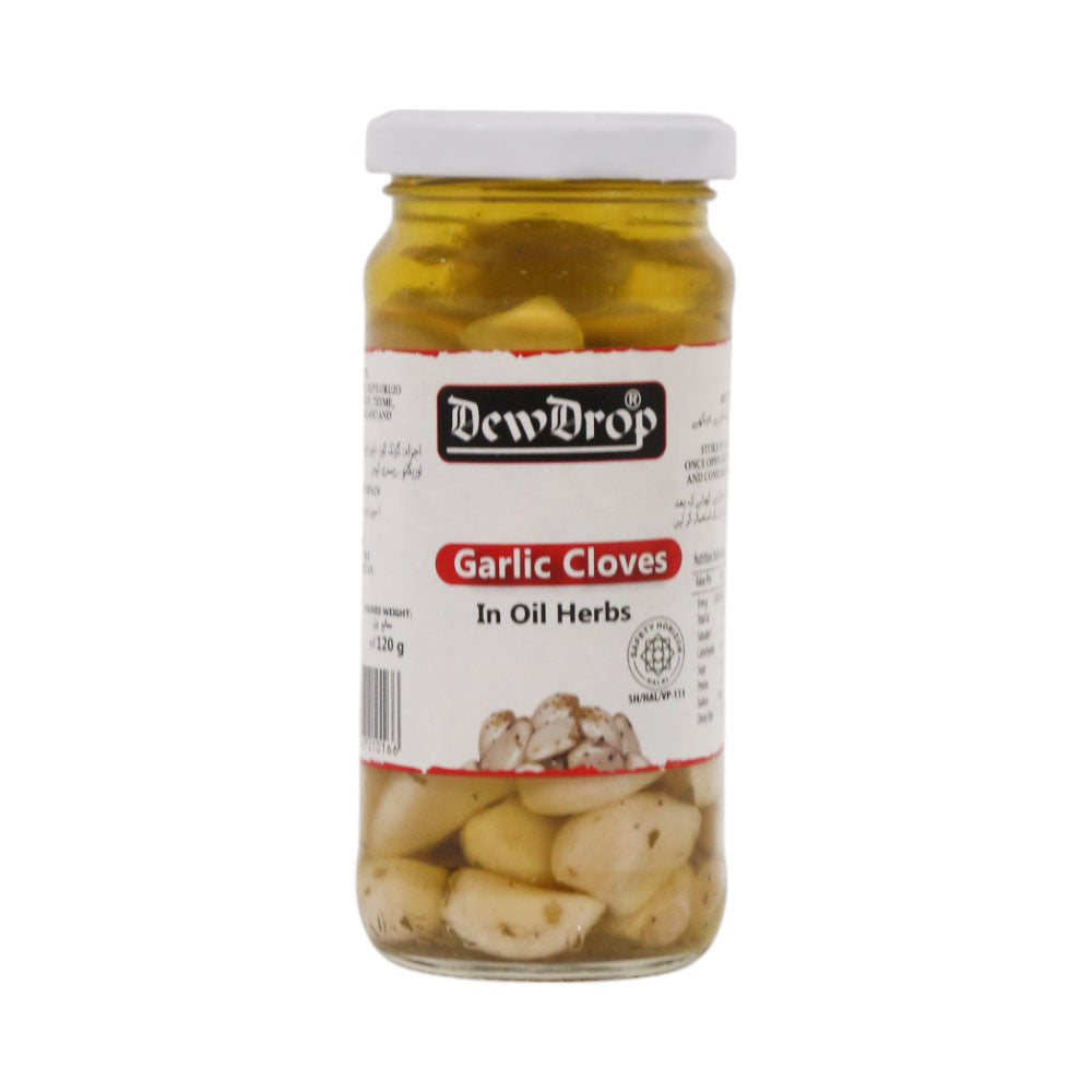 DEW DROP GARLIC CLOVES OIL HERBS 240 GM