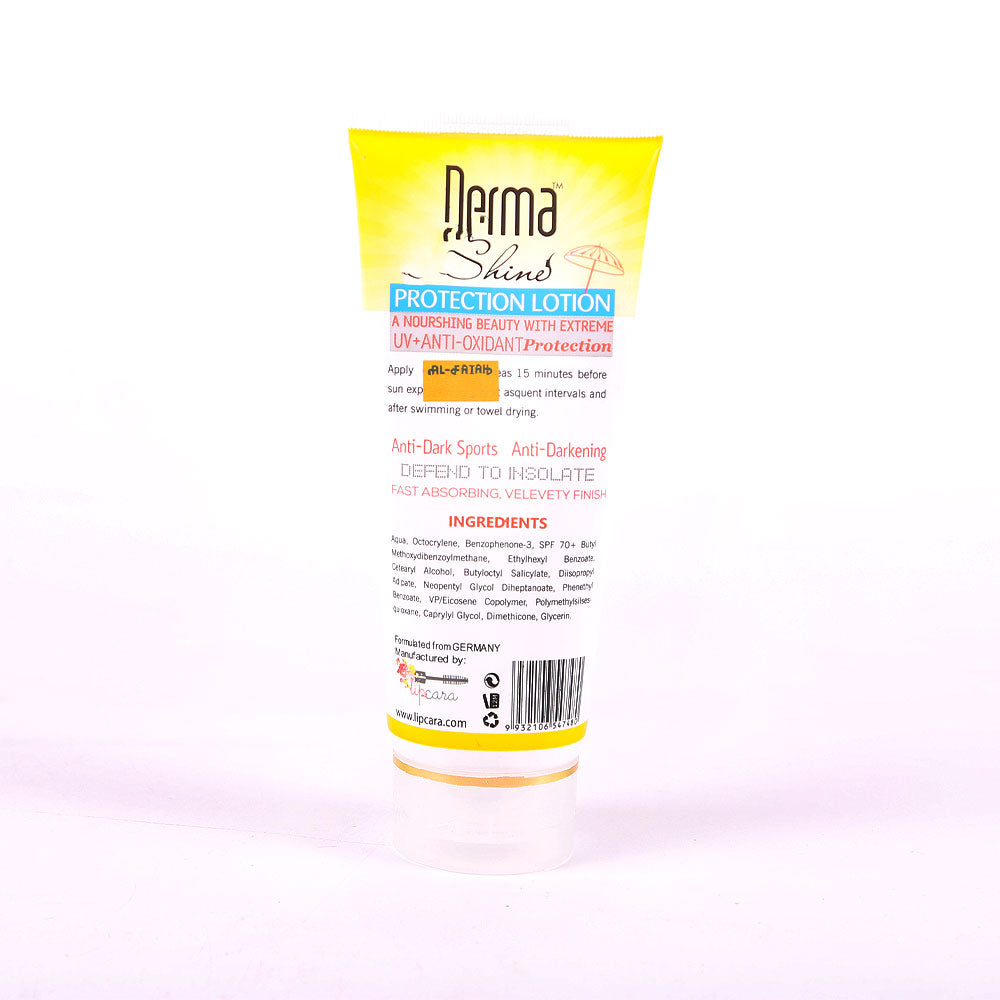 DERMA SHINE SUNBLOCK SPF 60/70 TUBE 200GM PC