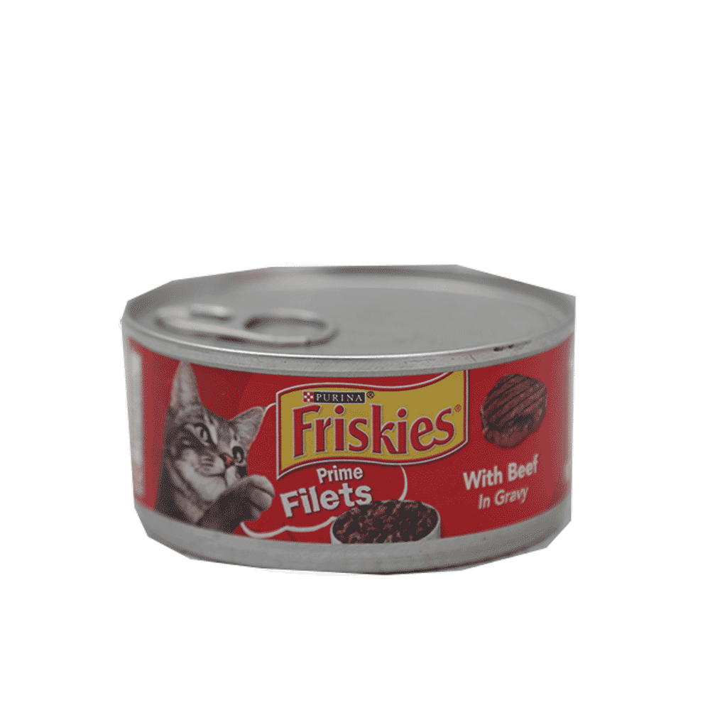 PURINA FRISKIES CAT FOOD WITH BEEF IN GRAVY FILETS 156 GM